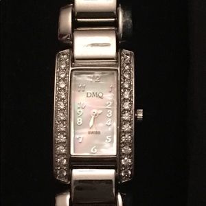 Diamonique stainless steal watch